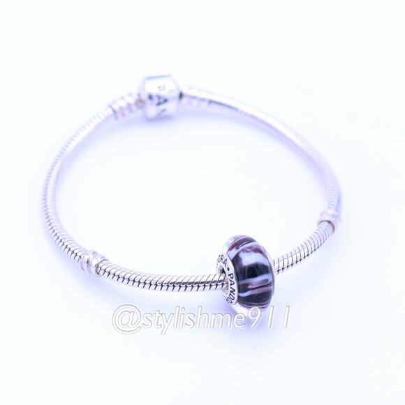 Authentic Pandora Zebra Murano Charm - Picture 5 of 10